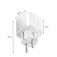 Wi-Fi розетка з функцією моніторингу та вимірювання споживаної потужності до 16A додаток Ewelink середовище Sonoff від Qiachip за 345грн (код товару: S27P16 )