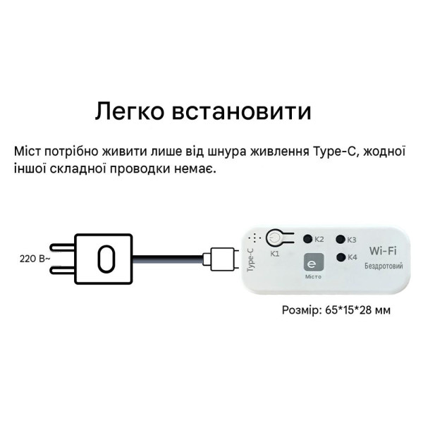 Універсальний WiFi-RF міст eWeLink 433/315/310/330/350/390/418/430/580 МГц для керування автоматикою від EACHEN за 595грн (код товару: WIFIPRO )