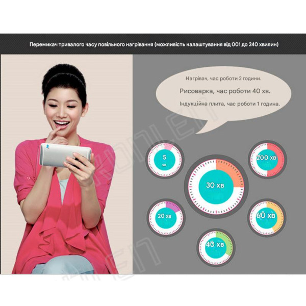 GSM розетка на 16 Ампер з таймером, вимірюванням температури та акумулятором для контролю за мережою 220 В по SMS від RUIENSi за 1565грн (код товару: GSM16 ) GSM розетка на 16 Ампер з таймером, вимірюванням температури та акумулятором для контролю за мережою 220 В по SMS від RUIENSi за 1565грн (код товару: GSM16 )