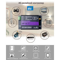 Четрехканальное GSM 4G реле контроля температур и влажности с мобильным приложением и облачным сервисом ко от WLTE Четрехканальное GSM 4G реле контроля температур и влажности с мобильным приложением и облачным сервисом ко от WLTE