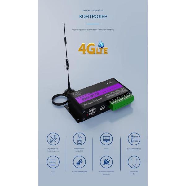 Четрехканальное GSM 4G реле с мобильным приложением и облачным сервисом от WLTE