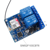 Двоканальне GSM реле по SMS (вимикач) UNV 9/12/24/30 Вольт на SIM800C і STM32 (Без корпусу) від RCMALL за 1010грн (код товару: UNV2 )