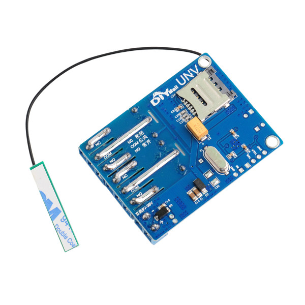 Двухканальное GSM реле по SMS (выключатель) UNV 9/12/24/30 Вольт на SIM800C и STM32 (Без корпуса) от RCMALL