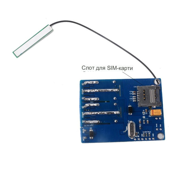 Двухканальное GSM реле по SMS (выключатель) UNV 9/12/24/30 Вольт на SIM800C и STM32 (Без корпуса) от RCMALL