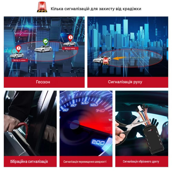 GPS 4G трекер MiCOSUS MV501G для авто та мотоциклів — дистанційне вимкнення двигуна, кнопка SOS від MiCODUS за 2745грн (код товару: MV501G )