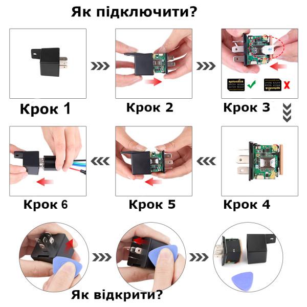 MV720 GPS GSM GPRS Автомобільний реле трекер-локатор реального часу, з контролем відсічення масла або палива, з безкоштовним додатком від MiCODUS за 825грн (код товару: MV720 )