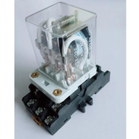 Электромагнитное реле высокой мощности 40 Ампер 220 Вольт 3-х контактное JQX-38F3Z с рейкой колодкой от QIANJI