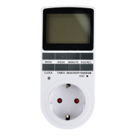 Недельный цифровой таймер-розетка с LCD-дисплеем от TOMZN