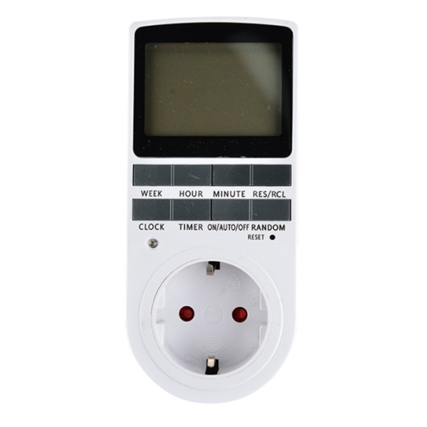 Недельный цифровой таймер-розетка с LCD-дисплеем от TOMZN