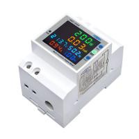 WiFi счетчик электроэнергии TOMZN D52-2066 на DIN-рейку до 100A, 6-в-1: V, A, W, Hz, PF, kWh (Tuya Smart Life) от TOMZN