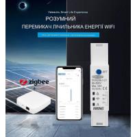 Zigbee счетчик – выключатель с мониторингом напряжения-тока и защитой от перенапряжения, большого тока и мощности на Din рейке, 220В до 63А Tuya (SmartLife) от TOMZN