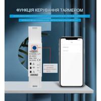 Zigbee счетчик – выключатель с мониторингом напряжения-тока и защитой от перенапряжения, большого тока и мощности на Din рейке, 220В до 63А Tuya (SmartLife) от TOMZN