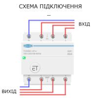 4-х плолюсний WIFI вимикач-реле на DIN рейку 3 лінії фази 220/230В до 80A додаток Ewelink (середовище Sonoff) від OEM за 1495грн (код товару: SMT84 )