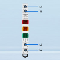 Световой индикатор фаз TD9-3X (Красный, Желтый, Зеленый) на DIN-рейку от TOMZN