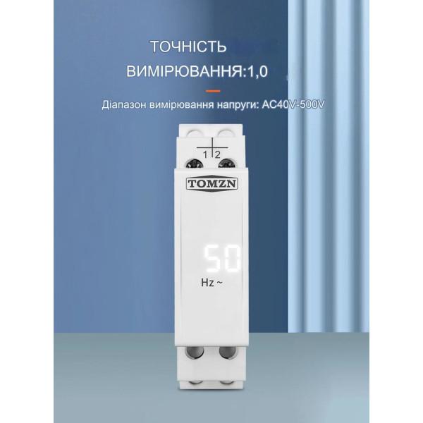 Измеритель частоты (частотомер) сети AC 0-99Hz 40-500В на Din-рейку с цифровым LED дисплеем от TOMZN