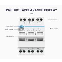 Ручной перекидной переключатель(рубильник) резерва на 3 фазы 3 полюса 380 Вольт до 63 Ампер на 3 положения (тип автомата) от TOMZN