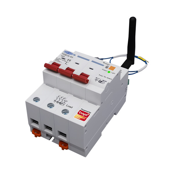 Автоматичний вимикач WIFI+RS485 3P+N 220/230V AC 1-63A V-I-Hz-kW-kWh-℃ з Захистом від короткого замикання OVP UVP OCP від TOMZN за 3065грн (код товару: TOB1S-63-3P ) Автоматичний вимикач WIFI+RS485 3P+N 220/230V AC 1-63A V-I-Hz-kW-kWh-℃ з Захистом від короткого замикання OVP UVP OCP від TOMZN за 3065грн (код товару: TOB1S-63-3P )