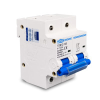 2-полюсный DC модульный автоматический солнечный мини-выключатель постоянного тока на 80 /100 или 125 Ампер Ампер MCB до 1000 Вольт для фотоэлектрической системы от TOMZN