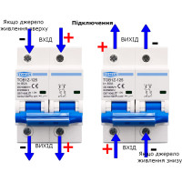 2-полюсный DC модульный автоматический солнечный мини-выключатель постоянного тока на 80 /100 или 125 Ампер Ампер MCB до 1000 Вольт для фотоэлектрической системы от TOMZN