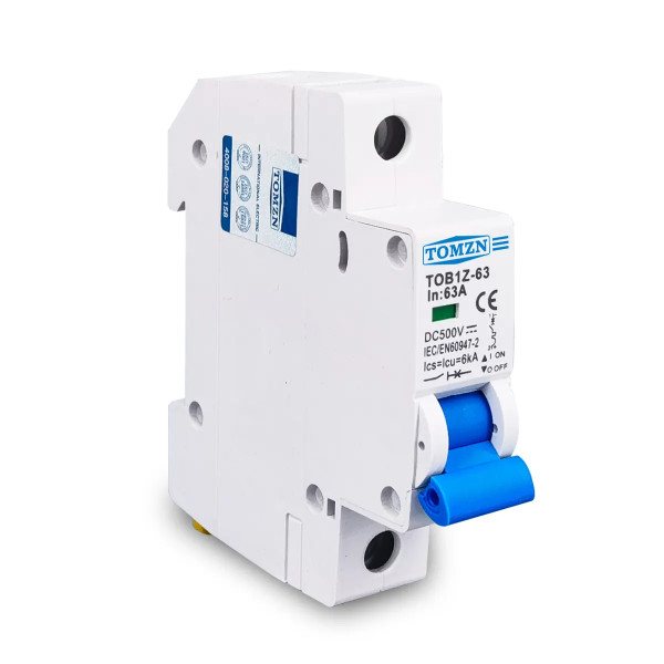1-полюсний DC модульний автоматичний сонячний міні-вимикач постійного струму 3А 6А 16А 20А 25А до 125 Вольт или 40 50 та 63 Ампери до 500 Вольт від TOMZN за 125грн (код товару: TOB1Z-63-1 ) 1-полюсний DC модульний автоматичний сонячний міні-вимикач постійного струму 3А 6А 16А 20А 25А до 125 Вольт или 40 50 та 63 Ампери до 500 Вольт від TOMZN за 125грн (код товару: TOB1Z-63-1 )
