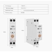 1-но фазный WIFI выключатель-реле с таймером на DIN рейку 220В до 63A для Tuya или Smart Life от TOMZN