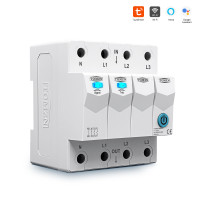 Дистанційне WiFi реле відключення 4P 3*220/230V 63A 50/60Гц на DIN-рейку загальна нейтраль TUYA (SmartLife) від TOMZN за 1395грн (код товару: TOB9S-63WIFI )