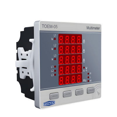 Багатофункціональний трифазний мультиметр TOMZN (V-I-Hz), AC/DC 85-265V, 3P4L з захисним  паролем