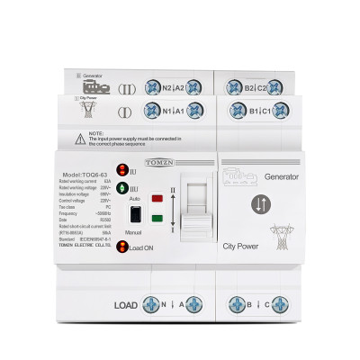 TOQ6-63/4P 220/230В 4-х полюсний автомат-перемикач введення резерву для генератору/мережею