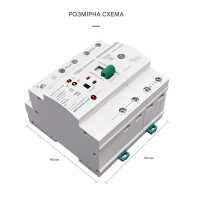 TOQ6-63PV/4P 220/230В 4-х полюсный автомат-переключатель ввода резерва для инвертора солнечных панелей от TOMZN