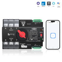 Умный Автоматический переключатель резервного питания для генератора АВР TOQ7e WIFI 3P 125A eWeLink (среда Sonoff)