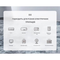 Автоматическая розетка с защитой от перенапряжения реле барьер напряжения 90 -300 (230) Вольт AC с регулируемыми порогами защиты на 16 Ампер от TOMZN