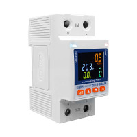 Wi-Fi счетчик энергии с экраном TOVA-63T (63A) Tuya Smart и защитой от утечки тока от TOMZN