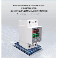 Устройство защиты от перенапряжения и тока на DIN рейку 220В до 60A с цветым дисплеем от TOMZN Устройство защиты от перенапряжения и тока на DIN рейку 220В до 60A с цветым дисплеем от TOMZN