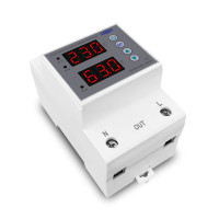 Реле напряжения и тока TOVPD1-63B (63A) с регулировкой и дисплеем на DIN-рейку от TOMZN