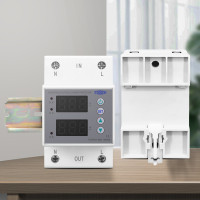 Реле напряжения и тока TOVPD1-63B (63A) с регулировкой и дисплеем на DIN-рейку от TOMZN