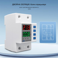 Реле напряжения и тока TOVPD1-63DK 63А (2-полюсное: разрыв Фазы и Нуля L+N) от TOMZN