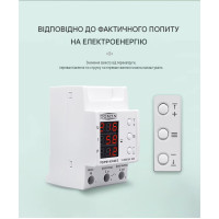 Реле барьер защиты от перенапряжений и токов 1P+N AC220/230В до 63A три экрана OVP UVP OCP от TOMZN