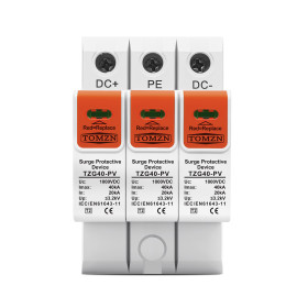 УЗІП Розрядник захисту від імпульсної перенапруги постійного струму 3-х полюсний DC  SPD 500V 600V 800V 1000V 20KA~40KA  