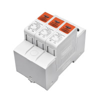 УЗИП Разрядник защиты от импульсного перенапряжения постоянного тока 3-х полюсный DC SPD 500V 600V 800V 1000V 20KA~40KA от TOMZN