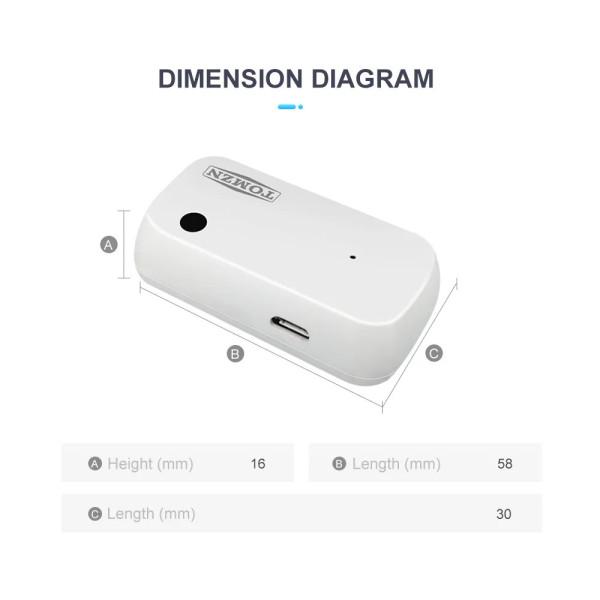 Wi-Fi Датчик детектор освещенности (яркости) с питанием от USB для Умного дома приложение Tuya или Smart Life от TOMZN