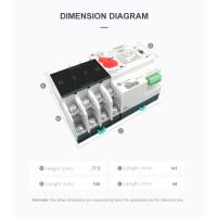 TOQ5-125/4P 220/230В 4-х полюсный 3-х фазный автомат-переключатель ввода резерва (автомат резерва) АВР до 125А от TOMZN