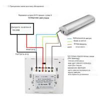 Настінний сенсорний WIFI + Радіо 433МГц контролер двигуна жалюзі, завіс з підсвічуванням на 220 Вольт додаток SmartLife або Tuya від MINITIGER за 495грн (код товару: CS )