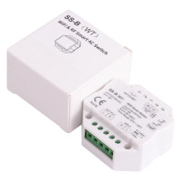 Дистанционный Радио выключатель на 100-240 Вольт AC 1 канал 1.5A Wi-Fi и RF Push Switch SS-B(WT) (приложение Tuya или Smart Life) от SKYDANCE