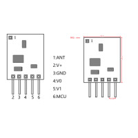 Плата-передавач на 2 канали 433 МГц від 3-х до 12 Вольт код 1527 від AOKE за 185грн (код товару: 1REM400 )