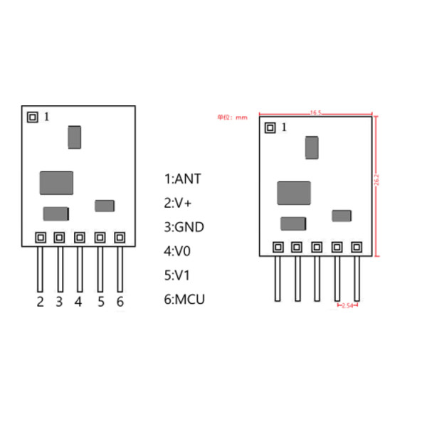 Плата-передавач на 2 канали 433 МГц від 3-х до 12 Вольт код 1527 від AOKE за 185грн (код товару: 1REM400 )