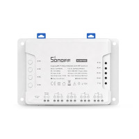 Sonoff 4CH Pro R3 4-Канальный WIFI+Радио 433 МГЦ Выключатель с режимами Блокировки/Такт/Таймер/Задержка от 0,5 до 3600 сек от SONOFF