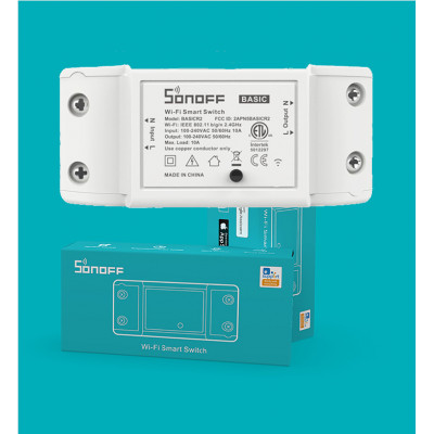 Sonoff BASIC R2 WiFi Бездротовий перемикач для розумного будинку з таймером  ANDROID, iOS