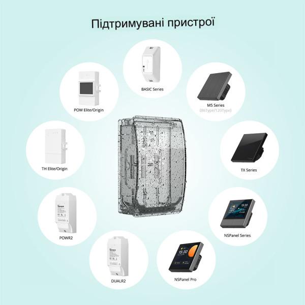 Sonoff Box R2 IP66 водонепроникна розподільна коробка для TH Elite/TH Origin/POW Elite/POW Origin/TX /NSPanel /NSPanel Pro від SONOFF за 395грн (код товару: SONBOXR2 )