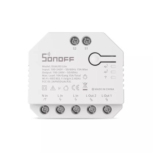 Sonoff DualR3 Lite Двухканальный интеллектуальный переключатель от SONOFF