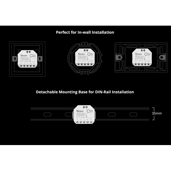 Sonoff DualR3 Двухканальный интеллектуальный переключатель с измерением мощности от SONOFF